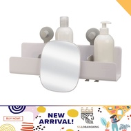 Joseph Joseph EasyStore Shower Caddy with Adjustable Mirror, Large, White