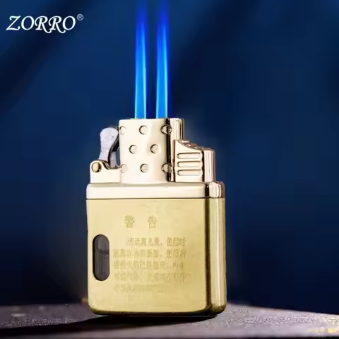 ZORRO Double Flame Butane Inflatable Windproof Lighter Movement, General Inner Lid of Conventional L