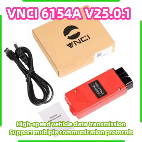 VNCI 6154A CAN FD DoIP Diagnostic Tool V25.0.1 Driver Cover SVCI VAS6154 All Models Support 9.10E Au