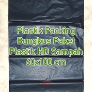 Plastik Hd Sampah Hitam Besar 60x100 ecer Trash bag Tresbeg Bungkus