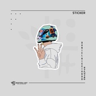 Formula 1 F1 Sticker Vinyl Doff Laminated Sticker | Daniel Ricciardo