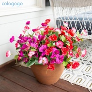 COLO Artificial 7 Blooms Hibiscus Plant Accessory Suitable For Patios And Yard Decors