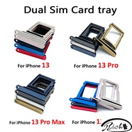 Dual Sim Card tray For lP 13 Pro 13Pro Max Mini slot Holder repair parts