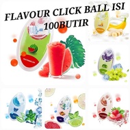 [Isi 100ball] flavor click ball. flavour click ball. manik rasa buah