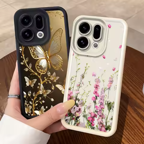 For OPPO Find X9/Find X9 Pro 5G/Find X5 5G/Find X5 Pro Phone Case Flower Fashion Back Cover Silicone