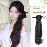 New Women Fake Hair Wavy Ponytail Hair Style Fake Hair Braid Volume Bun Extension