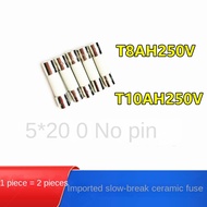 🌟Slow Blow Ceramic Fuse Fuse Fuse T10AH250V T8AH250V Latency3.15 4 6.3A