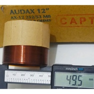 Spul spol spool spoel speaker 12inch 12 inch 15inch 15 inch Audax AX