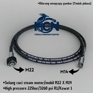 /HOSE STEAM WASHING MOTORCYCLE CAR 1/4 HYDRAULIC HOSE M22 X M14