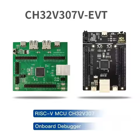 CH32V307 Development Board, Onboard WCH-LinK Debugger/SD Card Holder, CH32V307V-EVT-R0/R1/R2 Evaluat