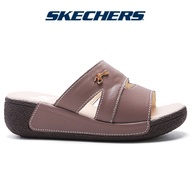 Skechers สเก็ตเชอร์ส รองเท้า ผู้หญิง Women Cali Arch Fit Beverlee Sandals -QH073956-MOC รองเท้าแตะหนังผู้หญิง Women ส้นเตารีดขนาดเล็ก-TPE