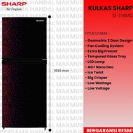 New [ PROMO ] KULKAS SHARP 2 PINTU SJ-316 MG / KULKAS 2 PINTU BESAR