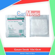 Gauze Swab 10cm x 10cm 16ply 10's Winner | Sterile Gauze