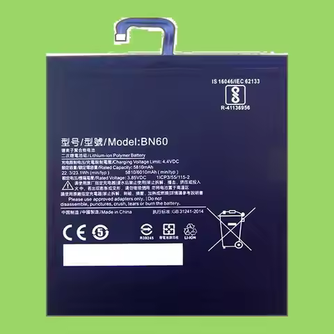 5810Mah For Xiaomi Pad 4 Mipad Mipad4 7.9 Inch Environmentally Friendly Premium Replacement BN60 Tab