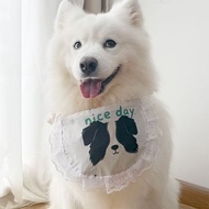 Dog Medium and Small Dog Saliva Towel New Pet Scarf Border Collie Golden Retriever Teddy Corgi Borde