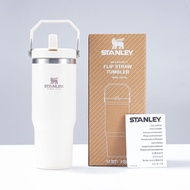 Stanley Stanley30OZ/40ออนซ์ถ้วยในรถกาต้มน้ำแบบพกพาแก้วแบบมีหลอดกระติกน้ำร้อนสแตนเลสความจุมาก