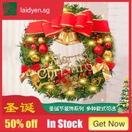 [48h Shipping] Christmas wreath door hanging new 30/40/50/60cm shopping mall shop hotel window Christmas decorative gift P5W7