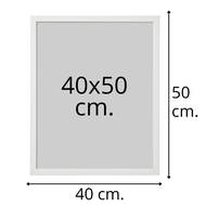 กรอบรูป กรอบรูปขาว กรอบรูปขนาดใหญ่ กรอบรูปติดผนัง  photo frame สี ขาว-ดำ 3 ขนาด photofame 50x70  40x