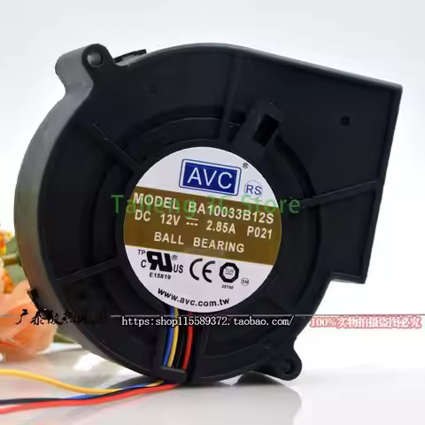 For AVC 9733 97*94*33MM BA10033B12S 12V 2.85A Ball Bearing dc blower Centrifugal Server Fan