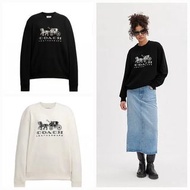 Coach新品情侶刺繡logo圓領衛衣。經典刺繡馬車款，情侶裝。純棉質地，親膚透氣，舒適好著。