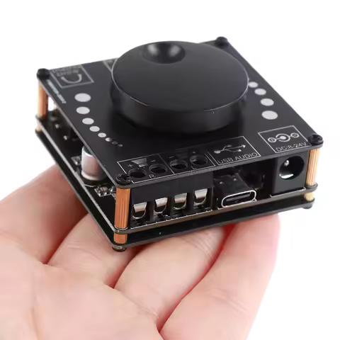HIFI 10W/15W/20W XY-AP15H Stereo Bluetooth-compatible Digital Amplifier Board AUX USB-C Input 12V/24