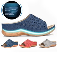 Women's Orthopedic Sandal Retro Wedge Sandal Hollow Out Open Toe Sandals Ladies Casual Comfortable S