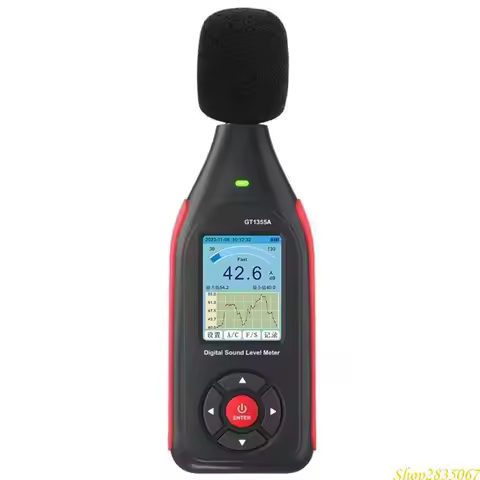 Noise Meter with Data Logging Capability Rechargeable Battery & Realtime Display 831F