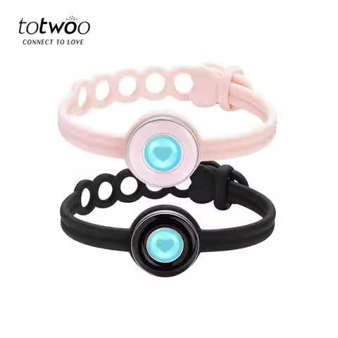 Totwoo Long Distance Touch Bracelets for Couples-Candy Series, Vibration & Light up for Love Couples