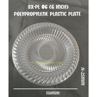 6" Plate [ 50pcs± ] BENXON PL06 - Disposable PP Plastic Plate 6inch