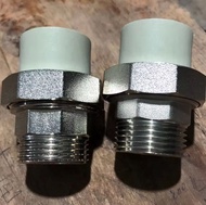 Rắc co Ren ngoài 34mm ra ống nhiệt 25 Ren đồng mạ inox 34 ra 25 nhiệt