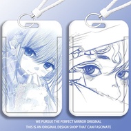 Blue card sleeve animation anime student slide card sleeve bus ID card protection sleeve access card