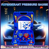 【Local Shipment】3 Way AC Manifold Gauge Set Air Conditioning Manifold Gauge Set for R134A/R22/R410/R