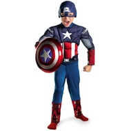Kids Captain America Cosplay Clothes Marvel Superhero Captain America Cosplay Performance Wear