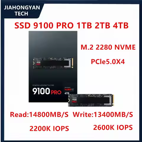 New Original SSD For Samsung 9100PRO 9100 PRO 1TB 2TB 4TB For PC notebook PS5 computer PCIe 5.0 X4 M