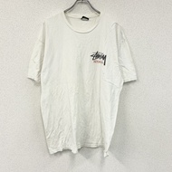 STUSSY短袖印花 T 卹，白色，XL 碼，古著。