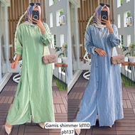 Shimmer Dress Shimmer Alvaro Collection/ Dress Crinkle Midi Dress