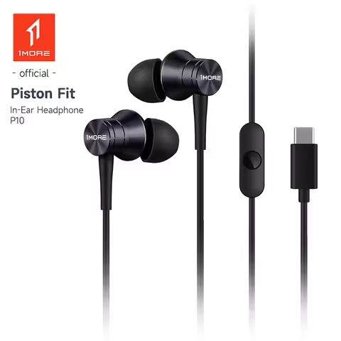 1MORE P10 Piston-Fit USB-C Headphones in-Ear Earphones with Mic Noise Isolation and Control Button D