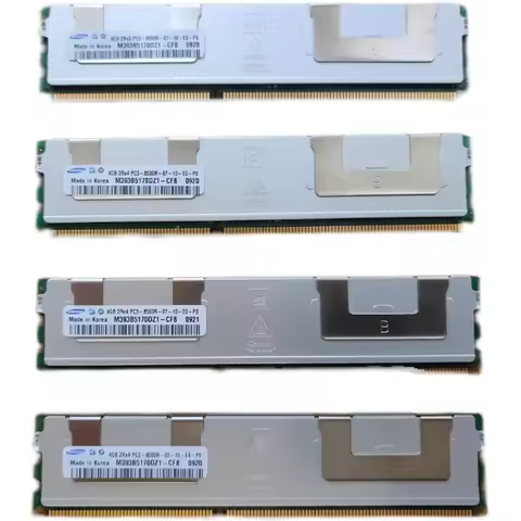 2PCS M393B5170DZ1-CF8 RAM For Samsung 4GB DDR3 1066MHz ECC REG 2RX4 PC3-8500R Server Memory Works Pe