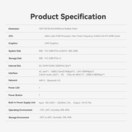 Mini PC Alder Lake N100 16GB DDR4 500GB SSD WIN11 Pro 4K -Compatible WIN11 Computer Dual LAN Pfsense