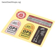 TWE GPS TRACKING Alarm Sticker Reflective Bicycle Warning Sticker Anti-Theft Decal SG