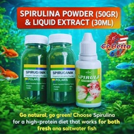 🇸🇬 Fish Food Spirulina Powder 50g Natural Nutrition Color Boost & Growth Support for Fry, Daphnia & 