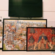 [in stock]Solid Wood1000Piece Puzzle Photo Frame75×50cm Wall mounted50*70cm Simple Modern Freestandi