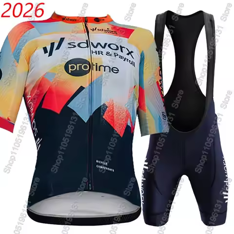 2026 Women SD Worx Team Cycling Jersey Set Bicycle Clothing Road Bike Shirts Suit Bicycle Bib Shorts