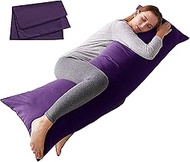 ELNIDO QUEEN Body Pillow with Pillowcase - Soft Long Bed Pillow for Adults - Breathable Full Body Pi