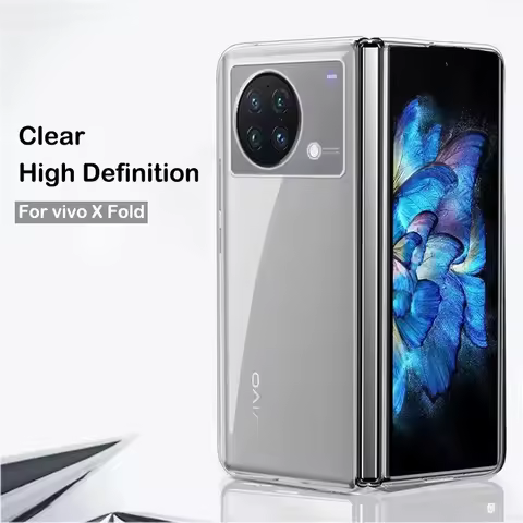 Clear Case for vivo X Fold XFold Luxury Hard PC Frame Bare Feeling Transparent Folding Phone Cover v