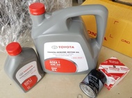 TOYOTA น้ำมันเครื่องดีเซลสังเคราะห์โตโยต้า 5W-30 7 ลิตรพร้อมกรองน้ำมันเครื่องVIGOFORTUNER2.52.73.0 I