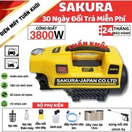Car Washer - SAKURA High Pressure Car Washer 100% Copper Core 3800W Capacity Comes With 15M Washing 