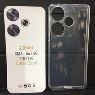 Clear silicone F6poco Turbo 3 5G/ Poco F6 jelly case/ Poco F6 clear case/