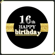 【Ready Stock】 12 Pcs Birthday Party Decoration Stickers with 16th Letters for Birthday Party liyuand