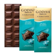 Godiva Signature Dark Chocolate Seasalt Bar 90G (BUNDLE OF 2)